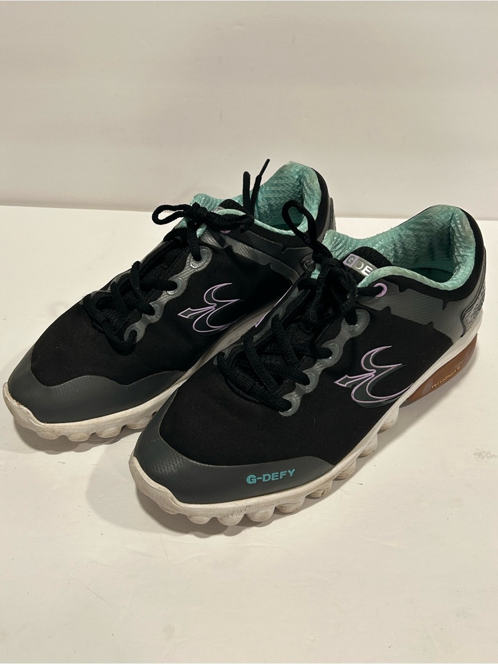 Gravity Defyer G-Defy Gamma Ray Shoes Womens 9 Black Teal Purple TB9016FLP-M